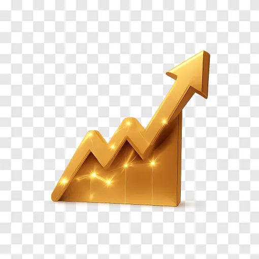 Stock Market Growth PNG Transparent Image