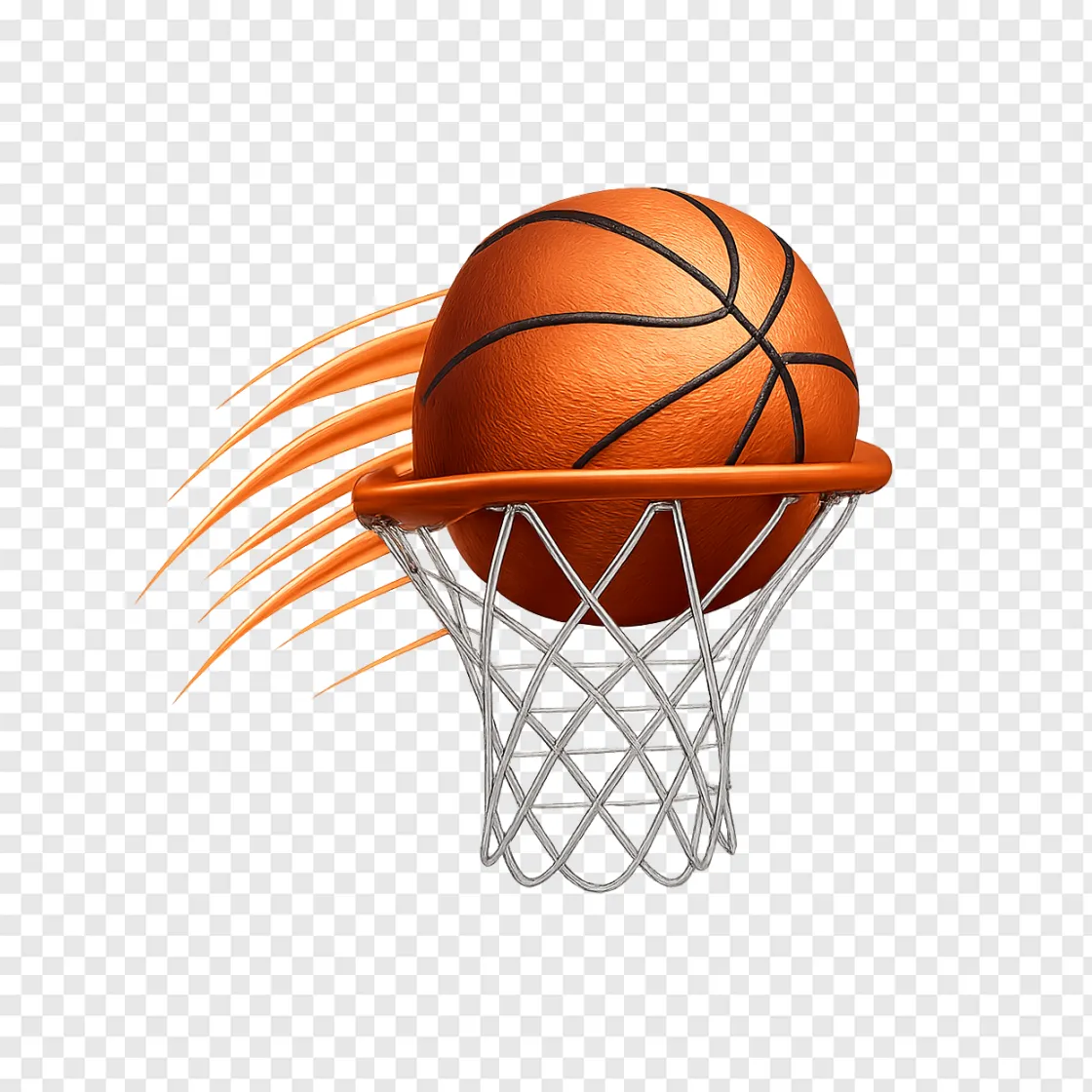 Basketball And Hoop PNG Transparent Image
