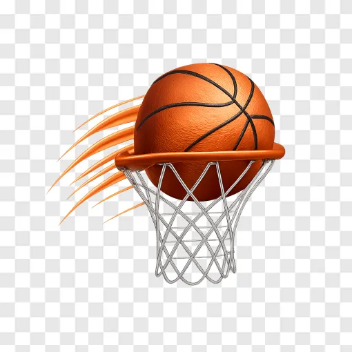 Basketball And Hoop PNG Transparent Image