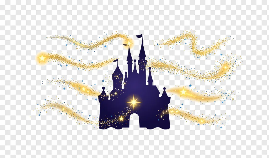 Magical Disney Castle Silhouette PNG