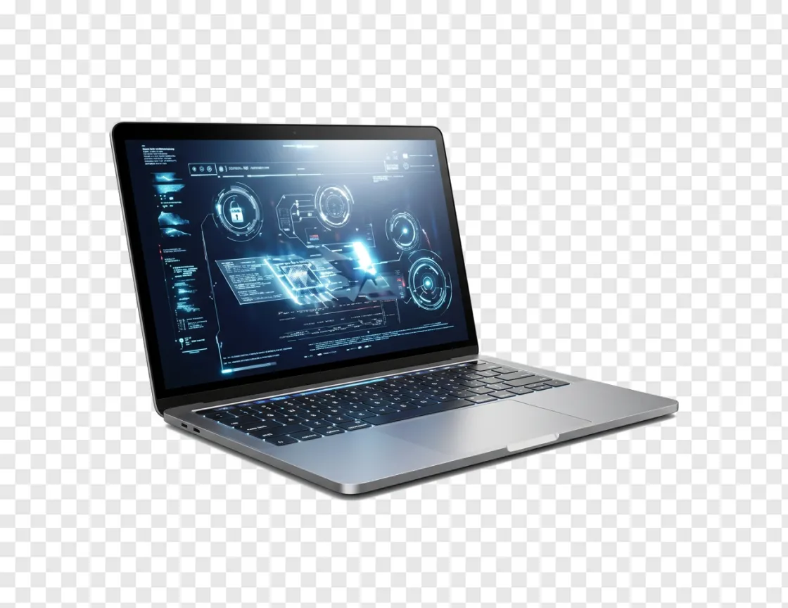 Modern Windows 11 Laptop PNG Image For Tech Designs