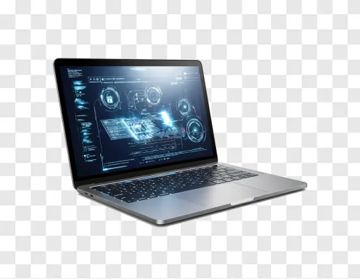 Modern Windows 11 Laptop PNG Image For Tech Designs