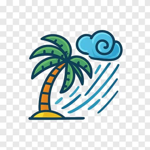 Tropical Storm Weather PNG Image For Design