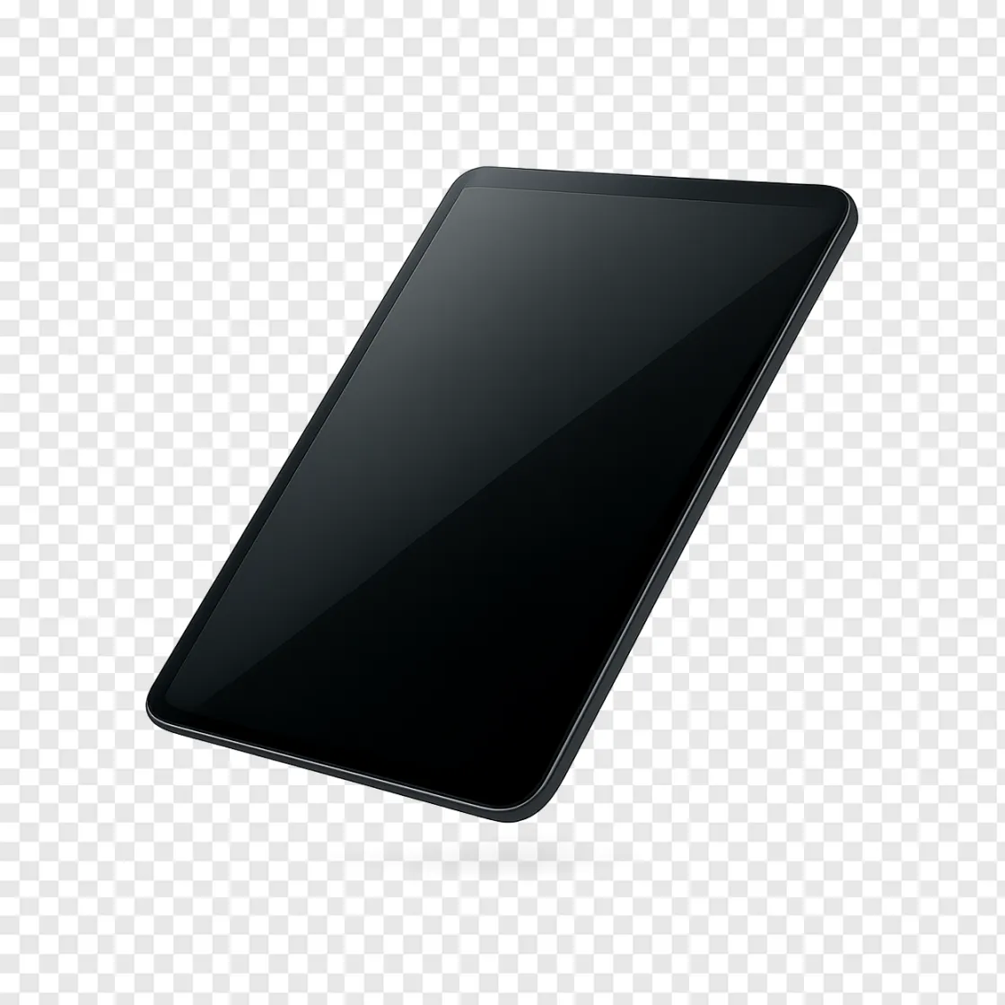 Modern Tech Tablet PNG Image