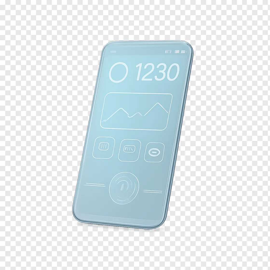 Futuristic Smartphone Transparent PNG