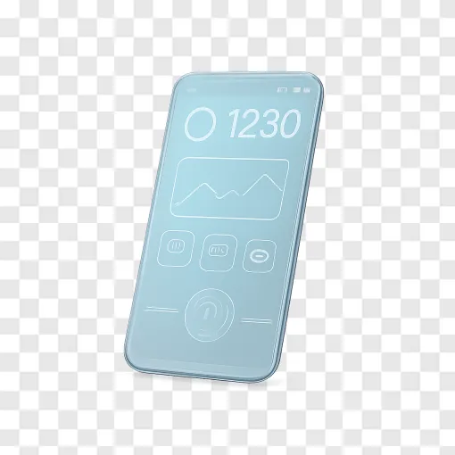 Futuristic Smartphone Transparent PNG