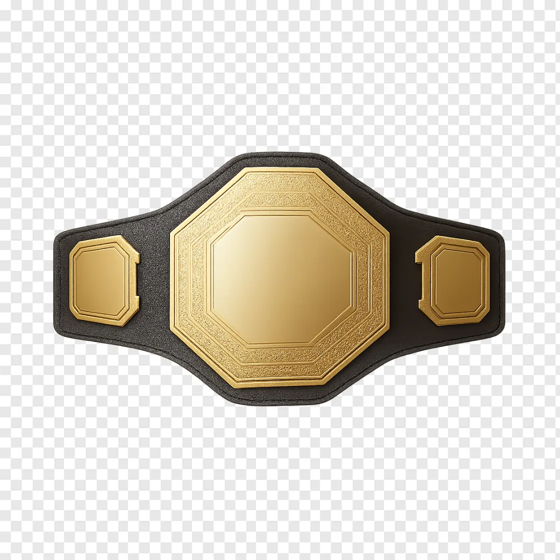 MMA Championship Belt PNG Transparent Image