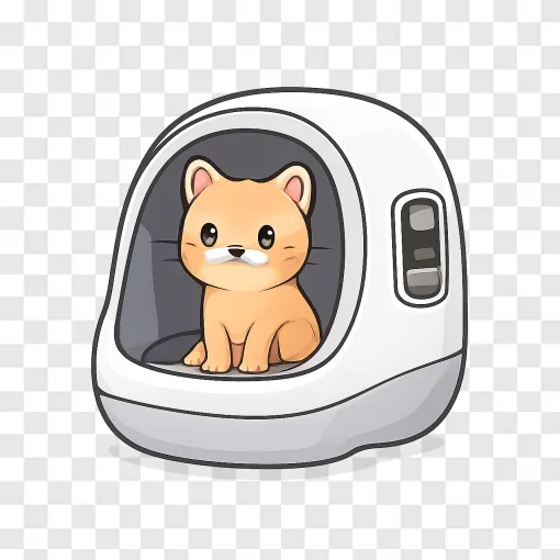 Automatic Cat Litter Box PNG