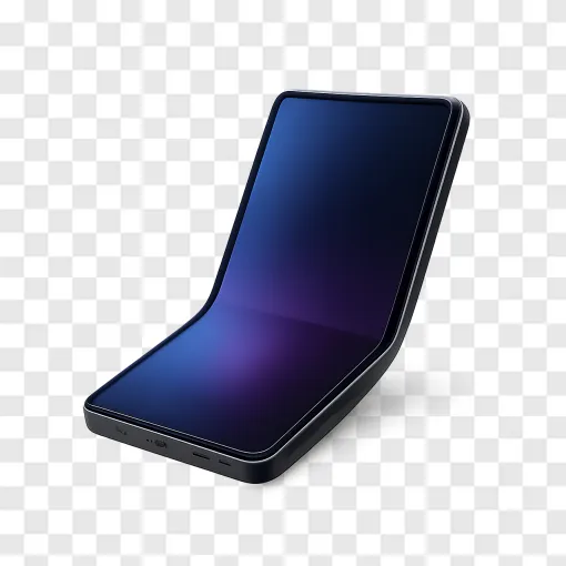 Foldable Smartphone PNG Transparent Background