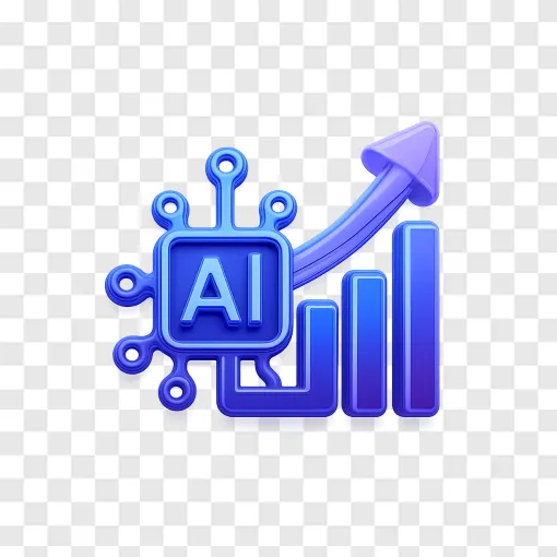 AI Growth Chart And Neural Network PNG