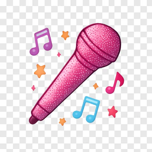Pink Microphone PNG Vector Graphics For Music Lovers