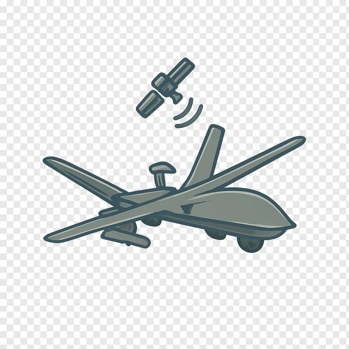 Military Reconnaissance Drone PNG Transparent Image