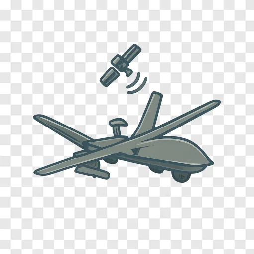 Military Reconnaissance Drone PNG Transparent Image