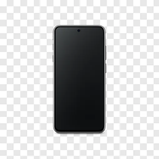 Modern Smartphone Mockup PNG Transparent Background