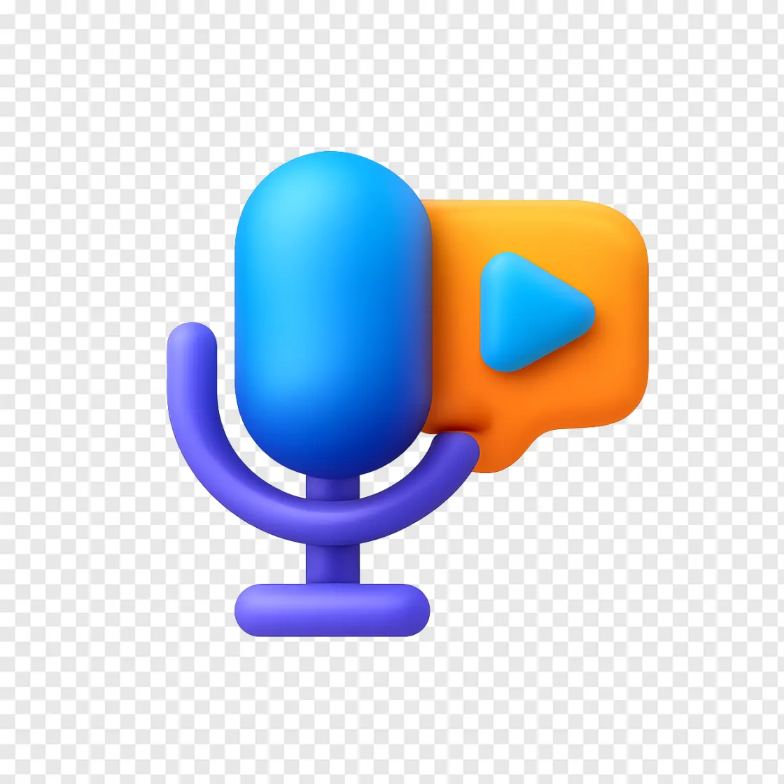 Podcast And Video Icon PNG For Content Creators