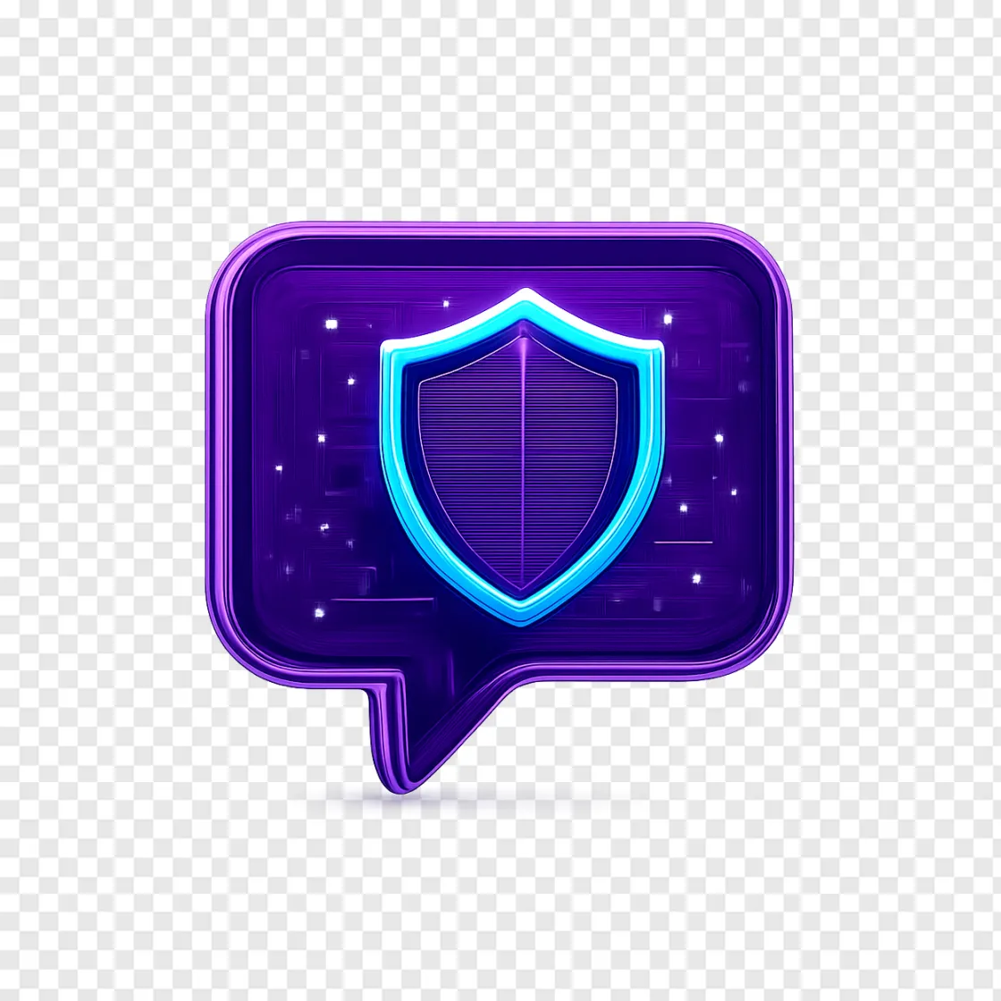 Twitch Privacy And AI Block Icon PNG