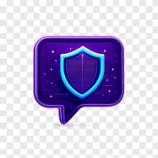 Twitch Privacy And AI Block Icon PNG
