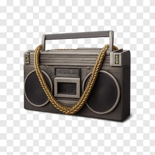 90s Boombox PNG Transparent Background