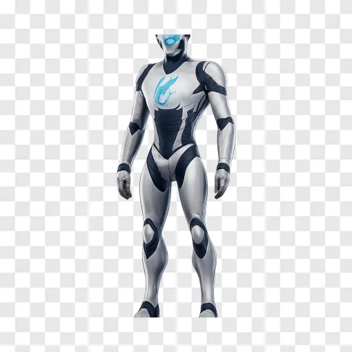 Futuristic Humanoid Robot PNG