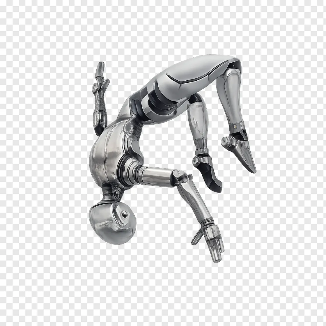 Futuristic Humanoid Robot PNG Transparent Image