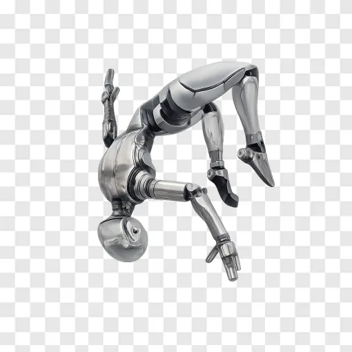 Futuristic Humanoid Robot PNG Transparent Image