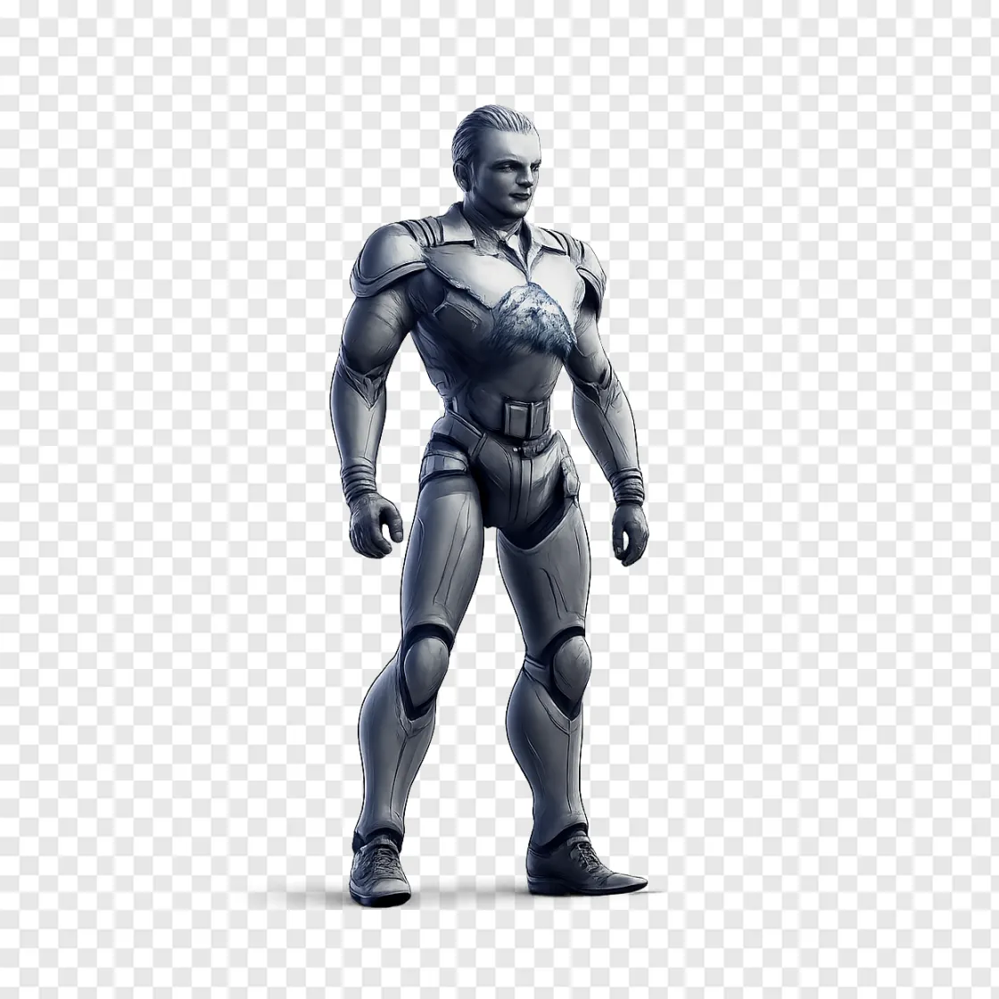 Futuristic Humanoid Robot PNG Transparent Image