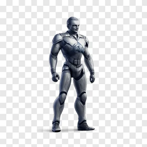 Futuristic Humanoid Robot PNG Transparent Image