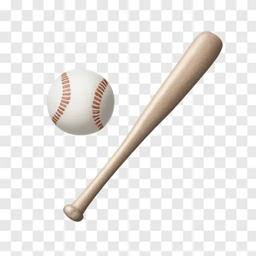 Baseball And Bat PNG Sports Icon