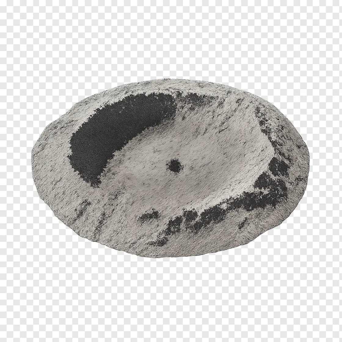 Moon Crater Transparent PNG For Space Designs