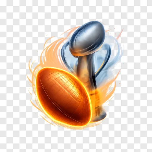 Football Championship Trophy PNG Transparent Image