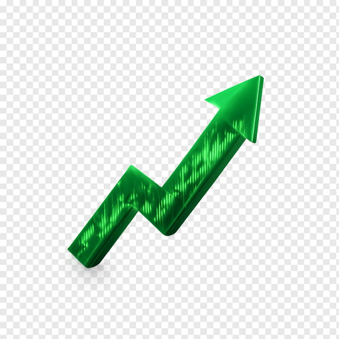 Stock Market Upward Trend PNG Transparent Image