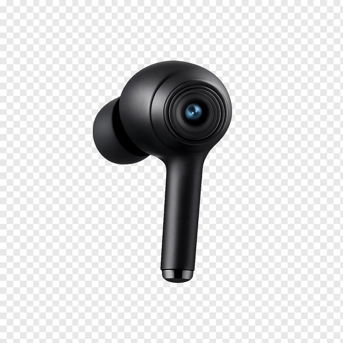 Future Wireless Earbuds With Camera PNG Transparent Image
