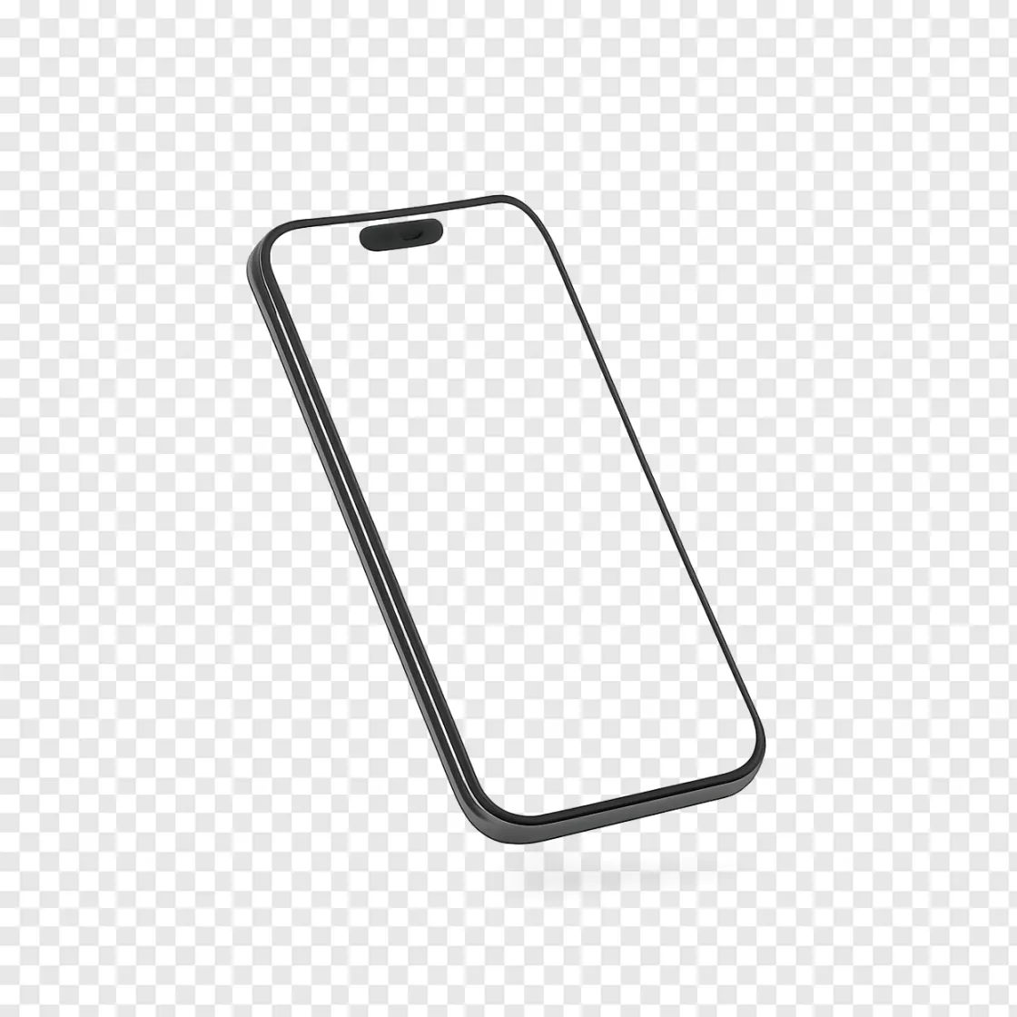 Futuristic Smartphone Mockup PNG