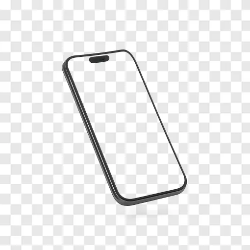 Futuristic Smartphone Mockup PNG