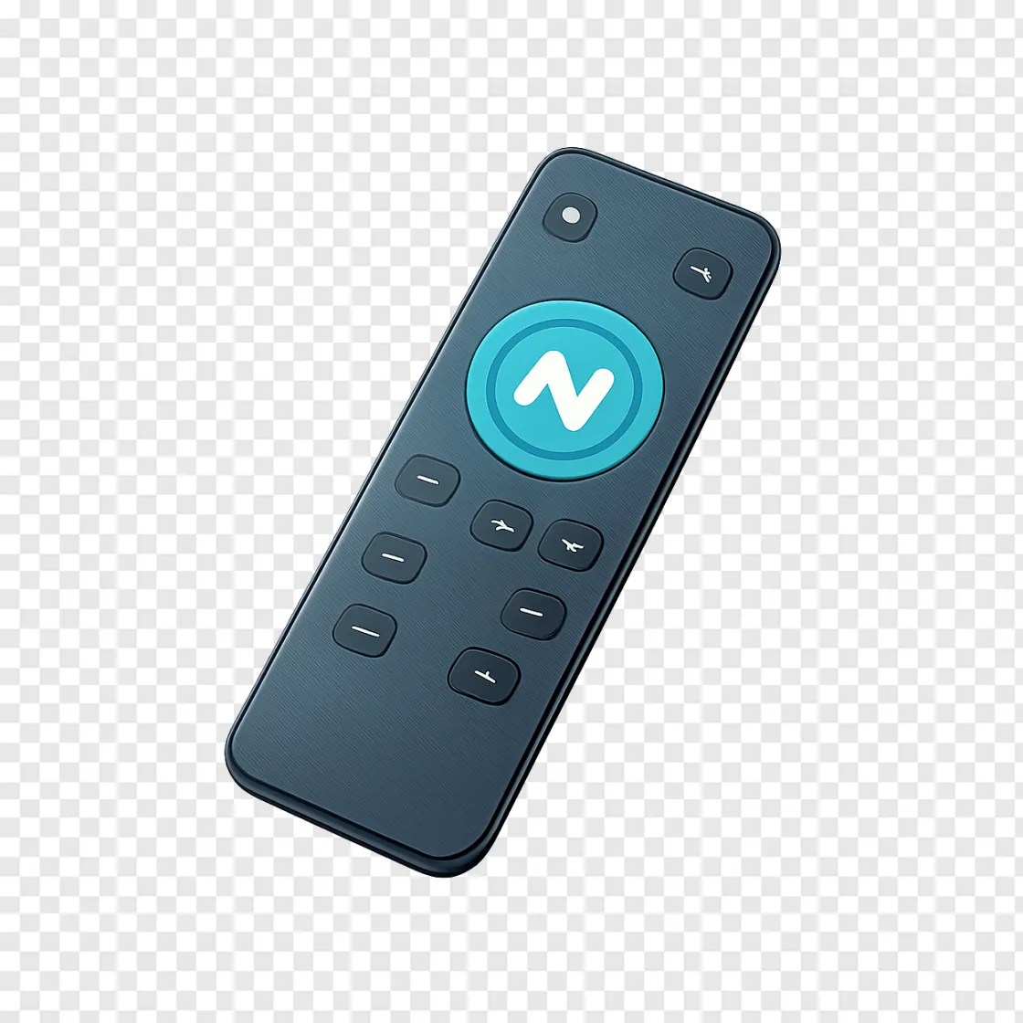 Smart TV Remote Control With AI Feature PNG
