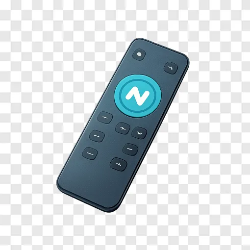 Smart TV Remote Control With AI Feature PNG