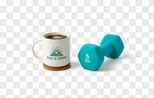 Coffee And Fitness PNG Image