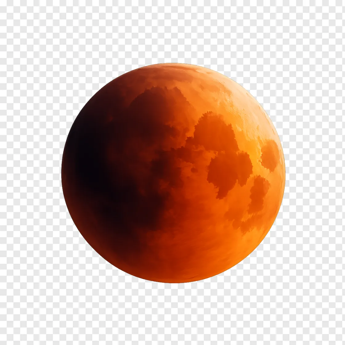 Lunar Eclipse PNG Transparent Image