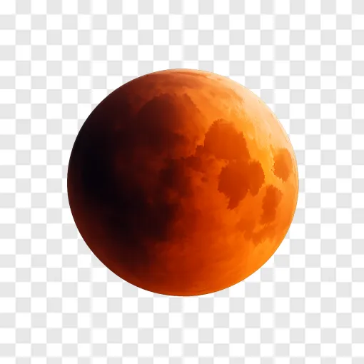 Lunar Eclipse PNG Transparent Image