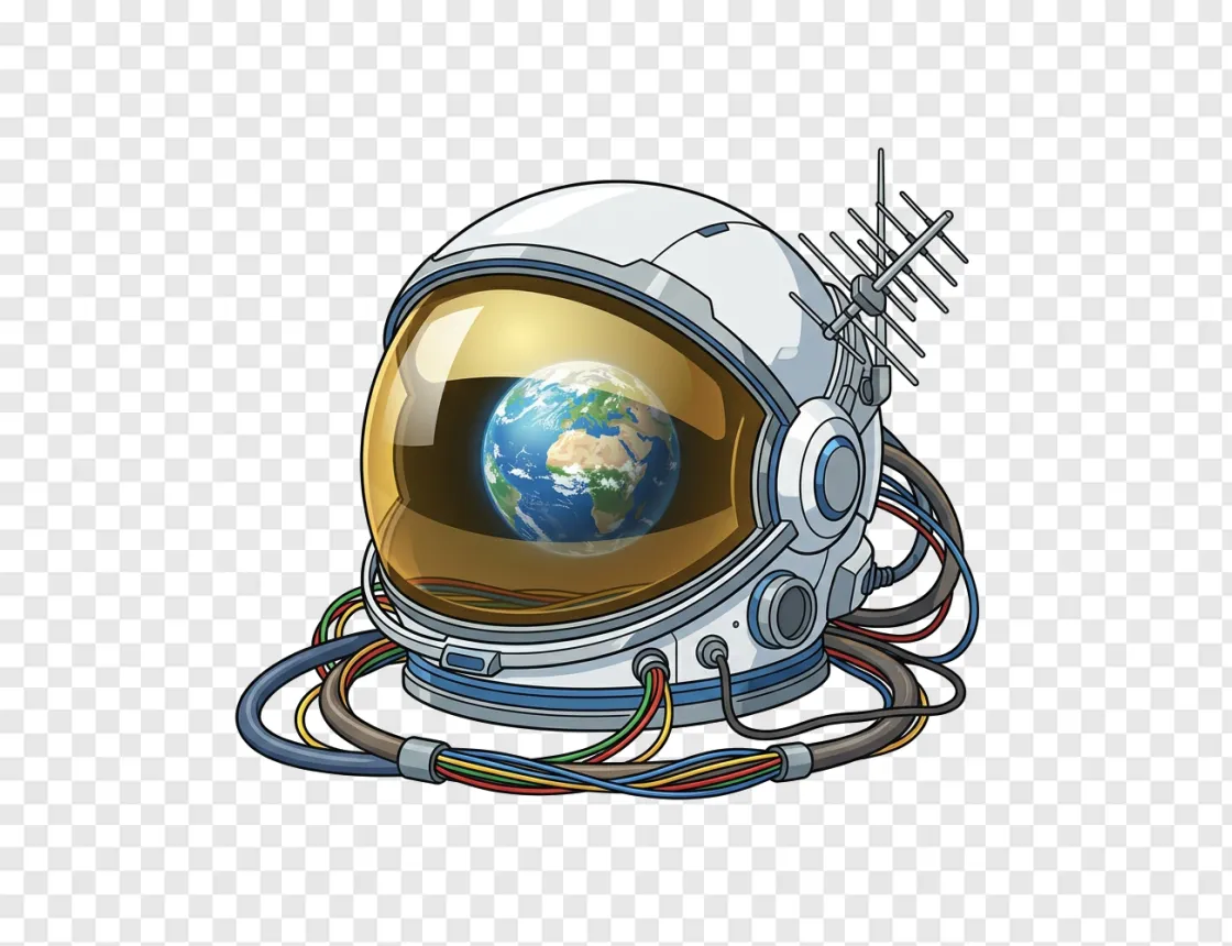 Astronaut Helmet Transparent PNG For Space Design