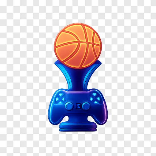 Basketball Trophy PNG Transparent Image
