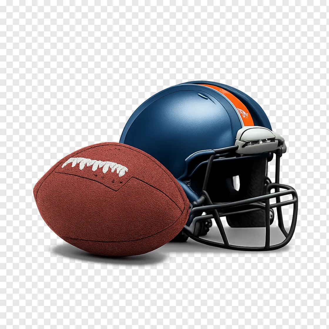 American Football Helmet PNG Transparent Background