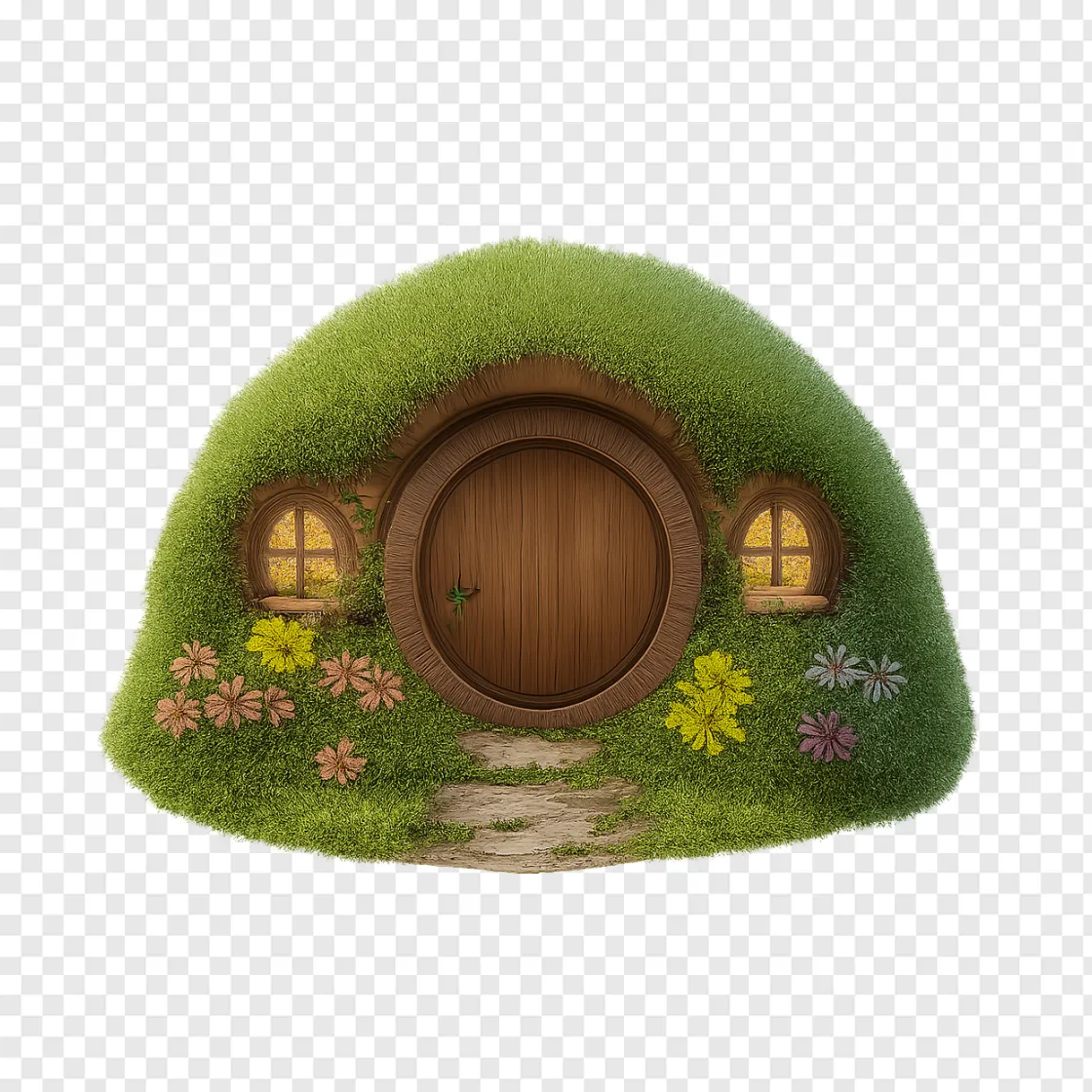 Cozy Hobbit House PNG Transparent Image