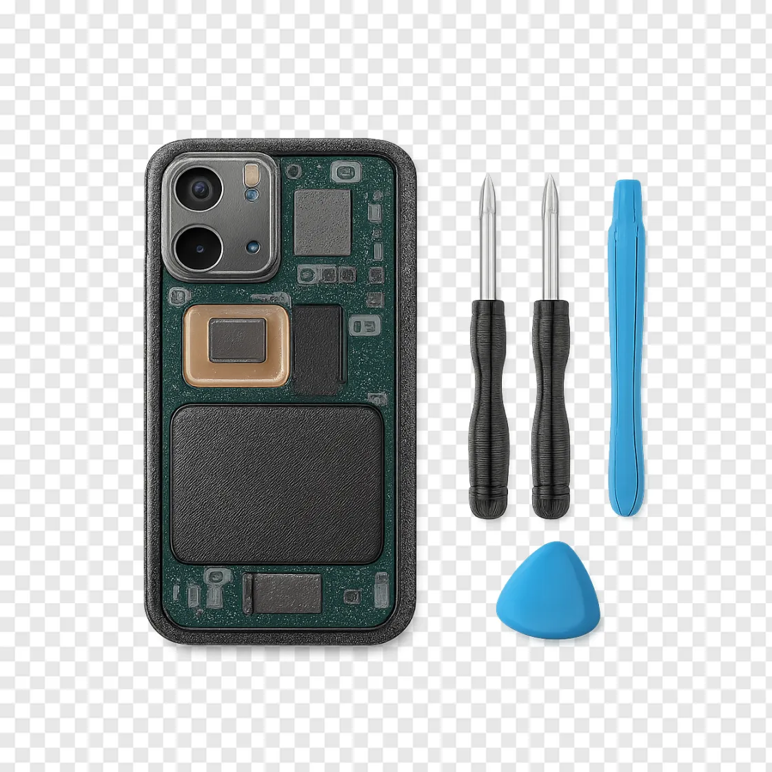 Repairable Smartphone PNG Image For Sustainable Tech Design