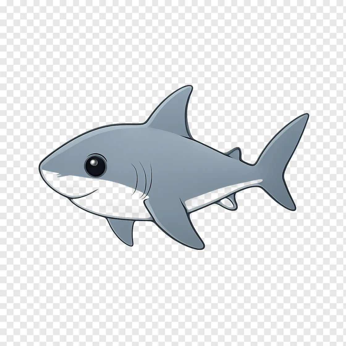 Baby Shark PNG Graphic For Marine Designs