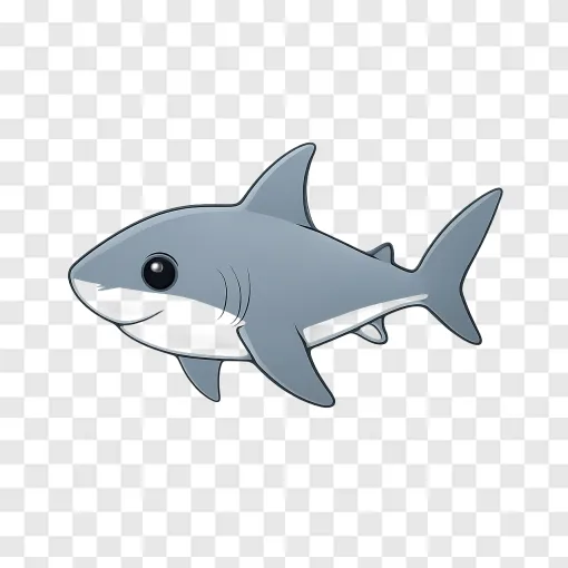 Baby Shark PNG Graphic For Marine Designs