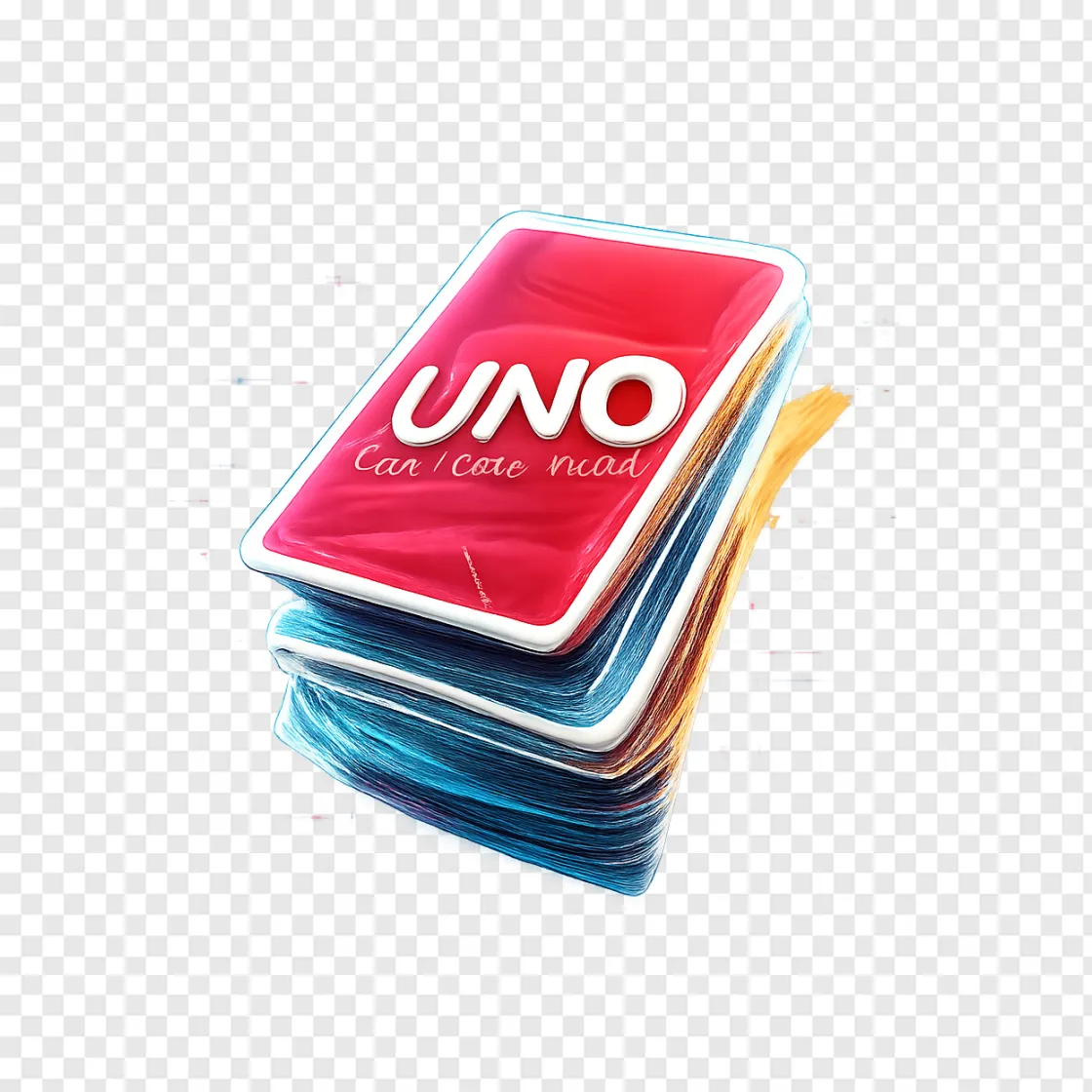 UNO Cards Glitch Effect PNG