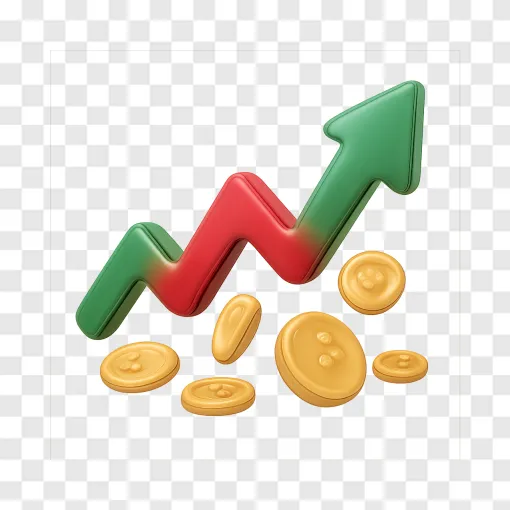 Stock Market Chart PNG Graphic For Financial Reports