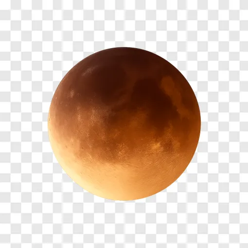 Partial Lunar Eclipse Transparent PNG Image