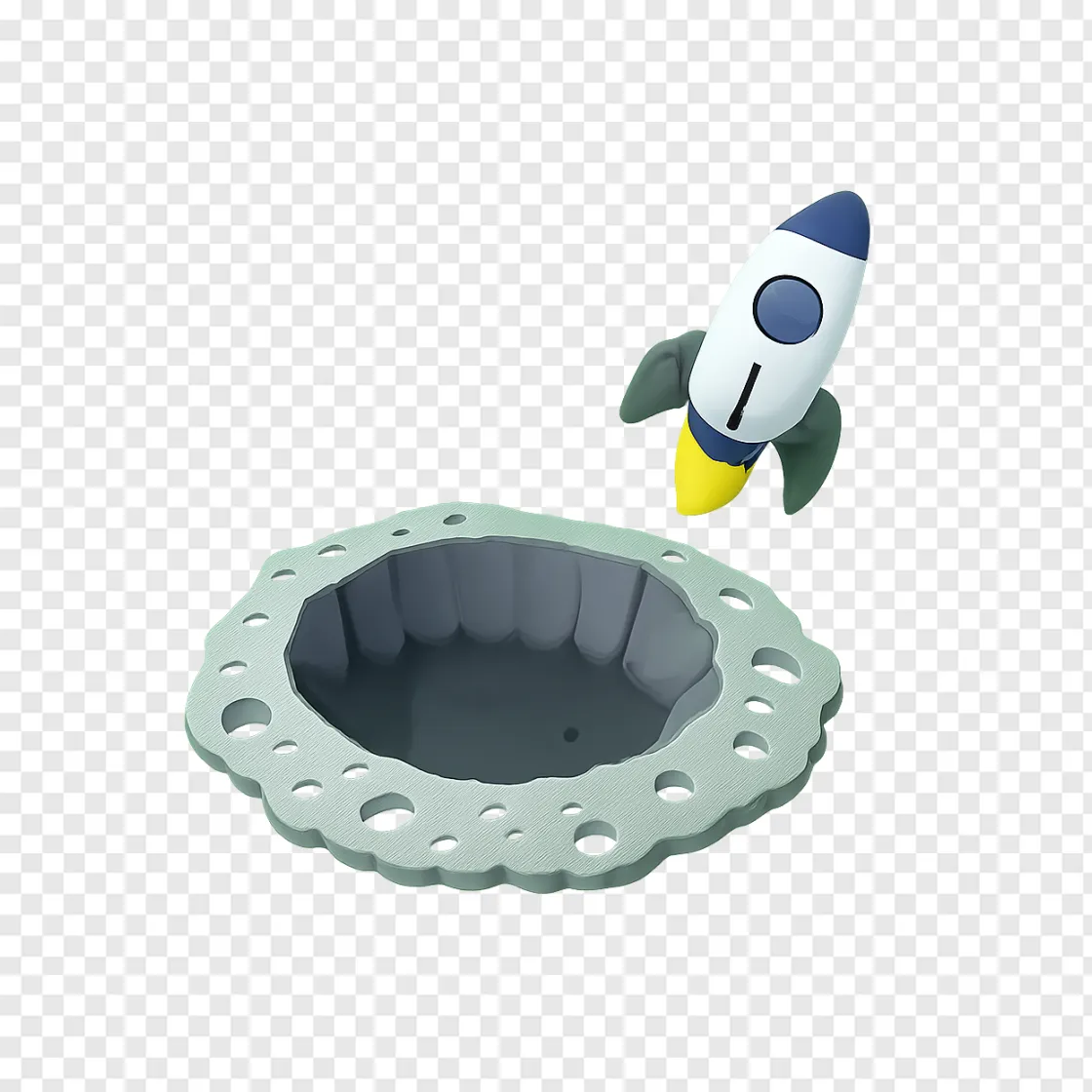 Lunar Crater PNG Image For Space Designs